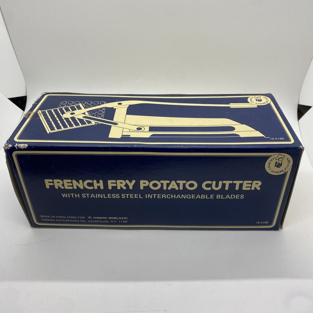 Vintage Himark Stainless Steel French Fry Cutter Kitchen Tool New Open Box